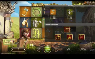 Jack and the Beanstalk Remastered – Paytable