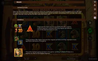 Nile Queen Fortune – Game rules