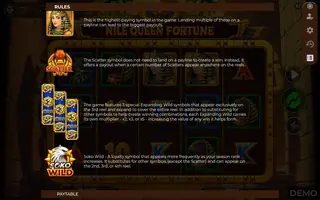 Nile Queen Fortune – Game rules