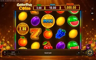 Golden Fruit Coins – Feature in play