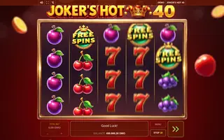 Joker’s Hot 40 – Free spins