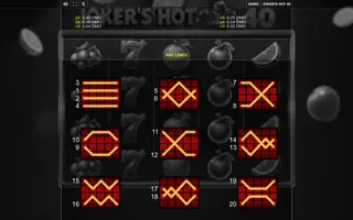 Joker’s Hot 40 – Paytable