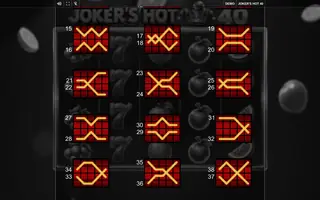 Joker’s Hot 40 – Paytable