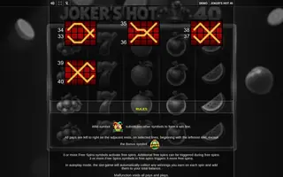 Joker’s Hot 40 – Game rules