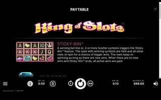 King of Slots – Game rules