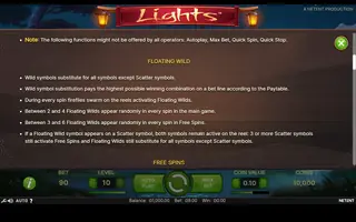 Lights – Game rules