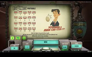 EggOMatic – Paytable