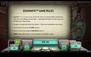 EggOMatic – Game rules