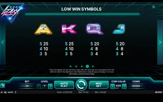 Neon Staxx – Paytable