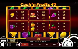 Cash’n Fruits 40 – Winning spin