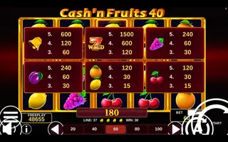 Cash’n Fruits 40 – Winning spin
