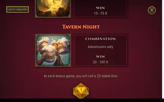 Loot & Labyrinths – Paytable