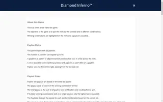 Diamond Inferno – Game rules