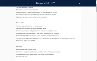 Diamond Inferno – Game rules