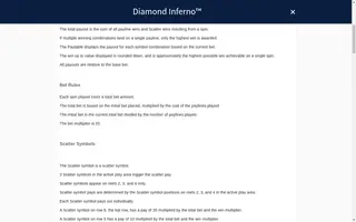 Diamond Inferno – Game rules