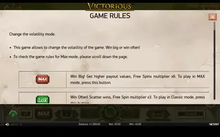 Victorious MAX – Game rules