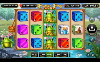 Easter Frog Dice – Feature in play