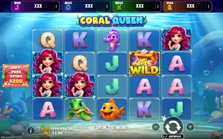 Coral Queen – Oranje Jackpot – Base game