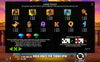 Double Mummy’s Jewels 1000 – Paytable