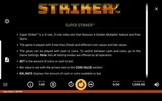 Super Striker – Game rules