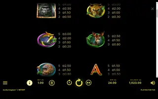 Gorilla Kingdom – Paytable