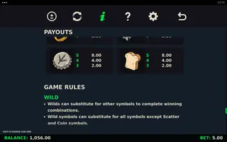 Rats Vs Ravens Coin Grid – Paytable