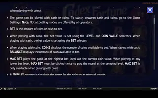 Codex of Fortune – Game rules