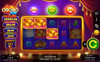Blazin’ Bingo Trio – Winning spin