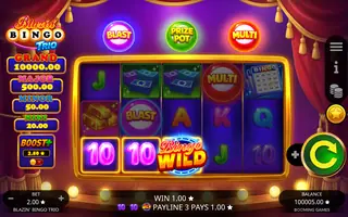 Blazin’ Bingo Trio – Winning spin