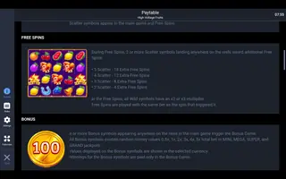 High Voltage Fruits – Game rules