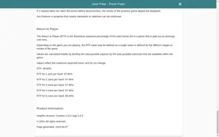 Joker Poker – Power Poker – Game rules