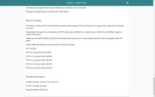 All Aces – Power Poker – Game rules