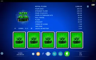 Aces & Faces – Power Poker – Base game