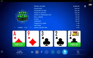 Aces & Faces – Power Poker – Base game