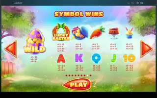 Lucky Easter – Paytable