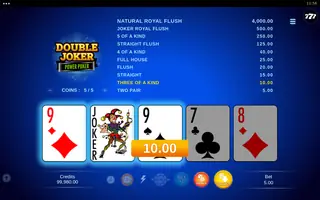 Double Joker – Power Poker – Winning spin