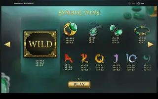 Jade Charms – Paytable