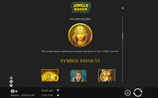 Jungle Queen – Paytable