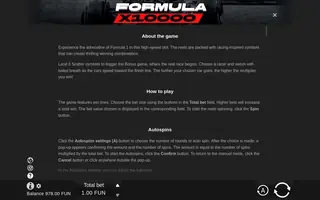 Formula x10000 – Game rules