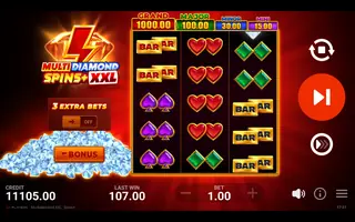 Multidiamond XXL: Spins+ – Winning spin