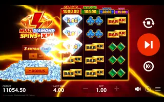 Multidiamond XXL: Spins+ – Winning spin
