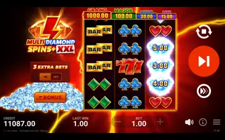 Multidiamond XXL: Spins+ – Feature in play