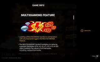 Multidiamond XXL: Spins+ – Game rules