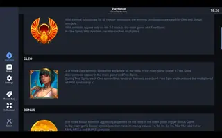 Chosen By The Gods – Paytable