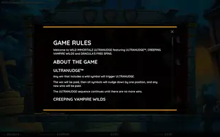 Wild Immortalz Ultranudge – Game rules