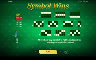 777 Strike – Paytable