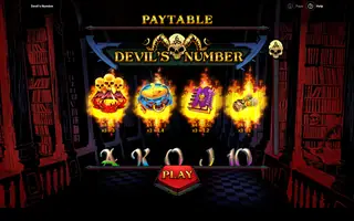 Devil’s Number – Paytable