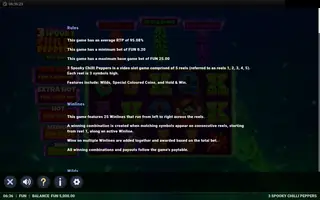3 Spooky Chilli Peppers – Game rules