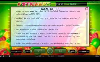Stickers – Game rules
