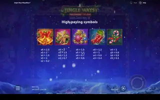 Jingle Ways Megaways – Paytable